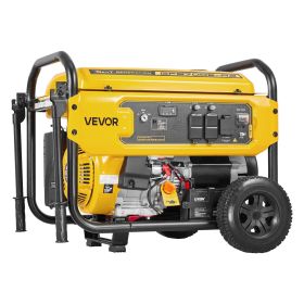 VEVOR Portable Generator, 9625W Peak Watt Home Generator, Backup Generators for Home with Foldable Handle, Electric Start, Gas Powered, CO Sensor