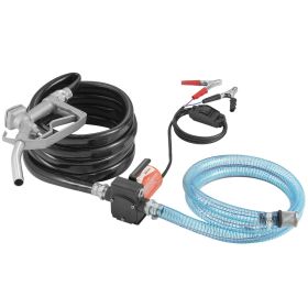 VEVOR Fuel Transfer Pump, 12V DC 5.3 GPM 1/10 HP, Portable Electric Diesel Transfer Pump with Auto Shut-Off Fuel Nozzle