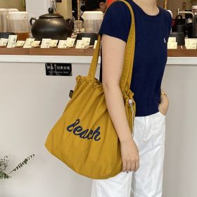 Canvas Bag Large Capacity Women's Shoulder Bag (Option: Beach Turmeric)