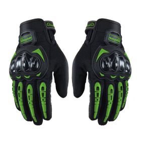 Racing Motorcycle Motorbike Motocross Riding Dirt Bike Full Finger Sports Gloves (Color: Green, size: XL)