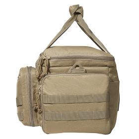 VEVOR Range Bag for 4 Pistols, Tactical Gun Range Bag with 3 Detachable Baffles & 6 Magazines (Item Size: 37 x 26 x 23 cm, product color: Brown)