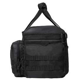 VEVOR Range Bag for 4 Pistols, Tactical Gun Range Bag with 3 Detachable Baffles & 6 Magazines (Item Size: 37 x 26 x 23 cm, product color: Black)