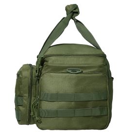 VEVOR Range Bag for 4 Pistols, Tactical Gun Range Bag with 3 Detachable Baffles & 6 Magazines (Item Size: 37 x 26 x 23 cm, product color: Green)