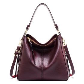 Hobo Bags Women High Capacity Handbags Fahsion Commuting Crossbody Shoulder Bag Shopping Totes (Option: Magenta)